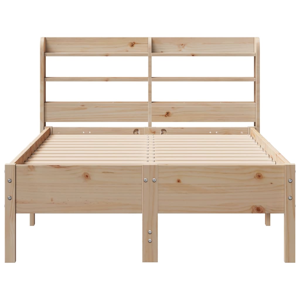 Bed Frame without Mattress 90x200 cm Solid Wood Pine