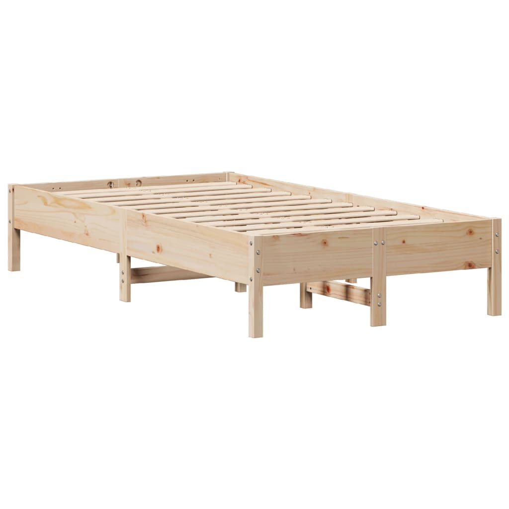 Bed Frame without Mattress 120x190 cm Small Double Solid Wood Pine