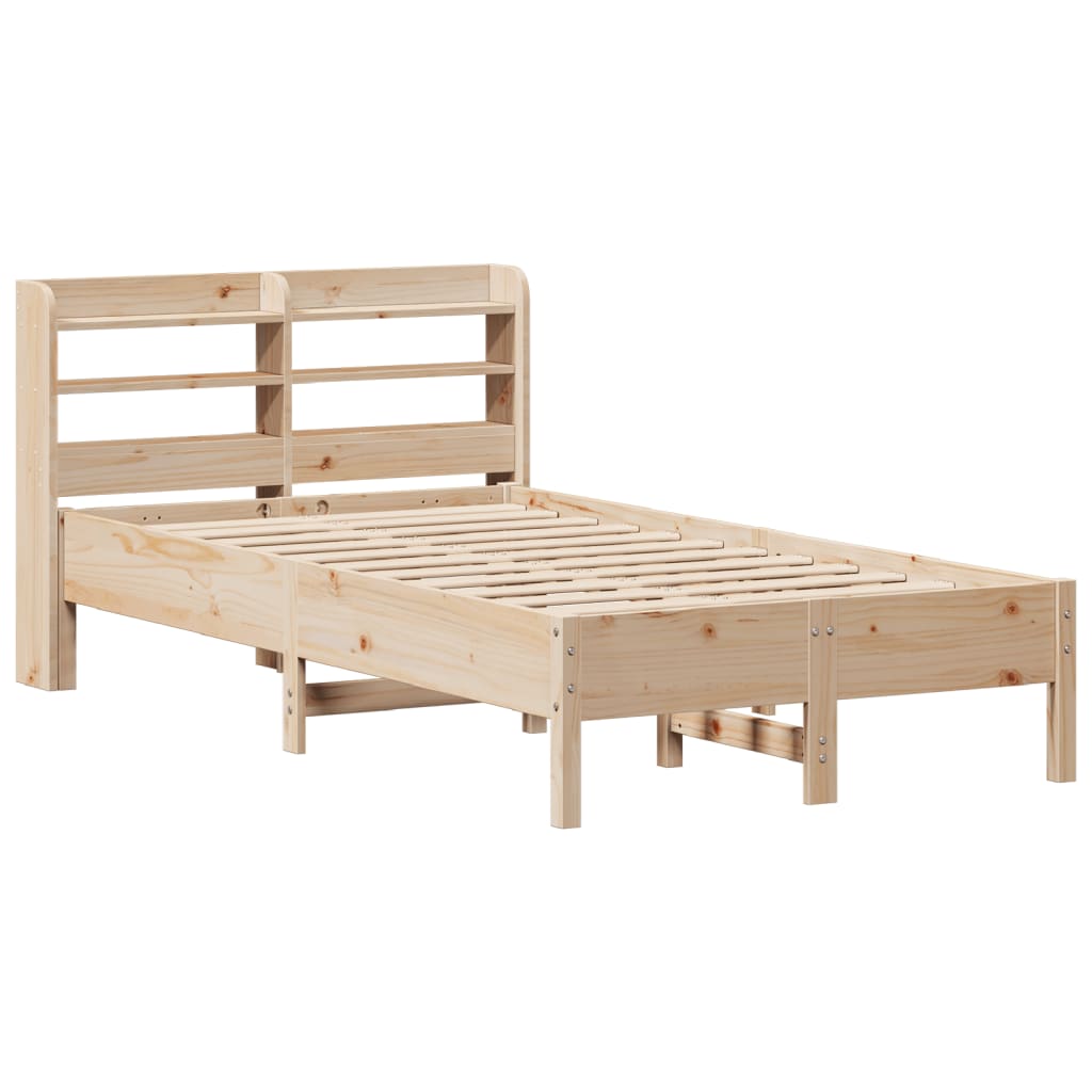 Bed Frame without Mattress 75x190 cm Small Single Solid Wood Pine