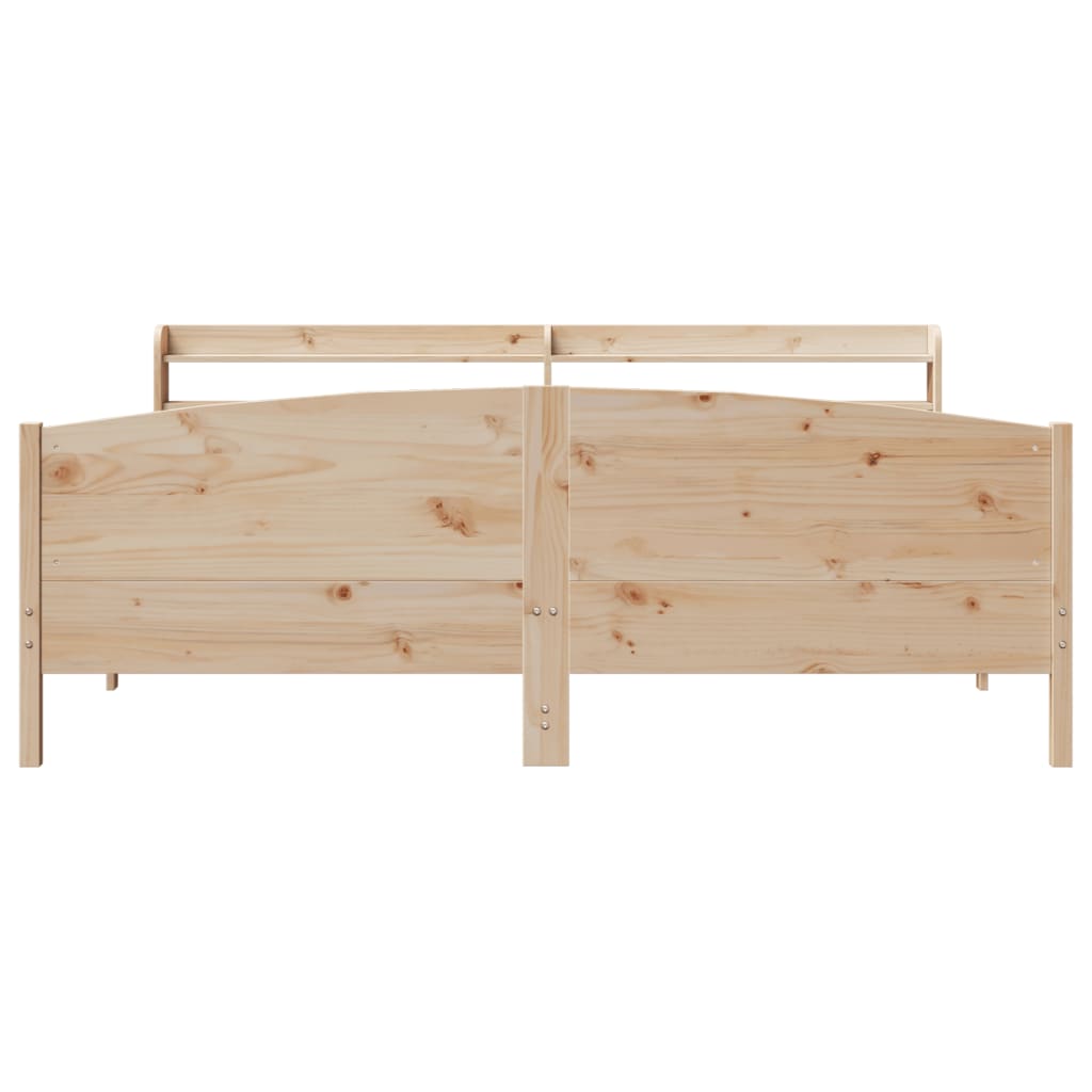 Bed Frame without Mattress 180x200 cm Super King Solid Wood Pine