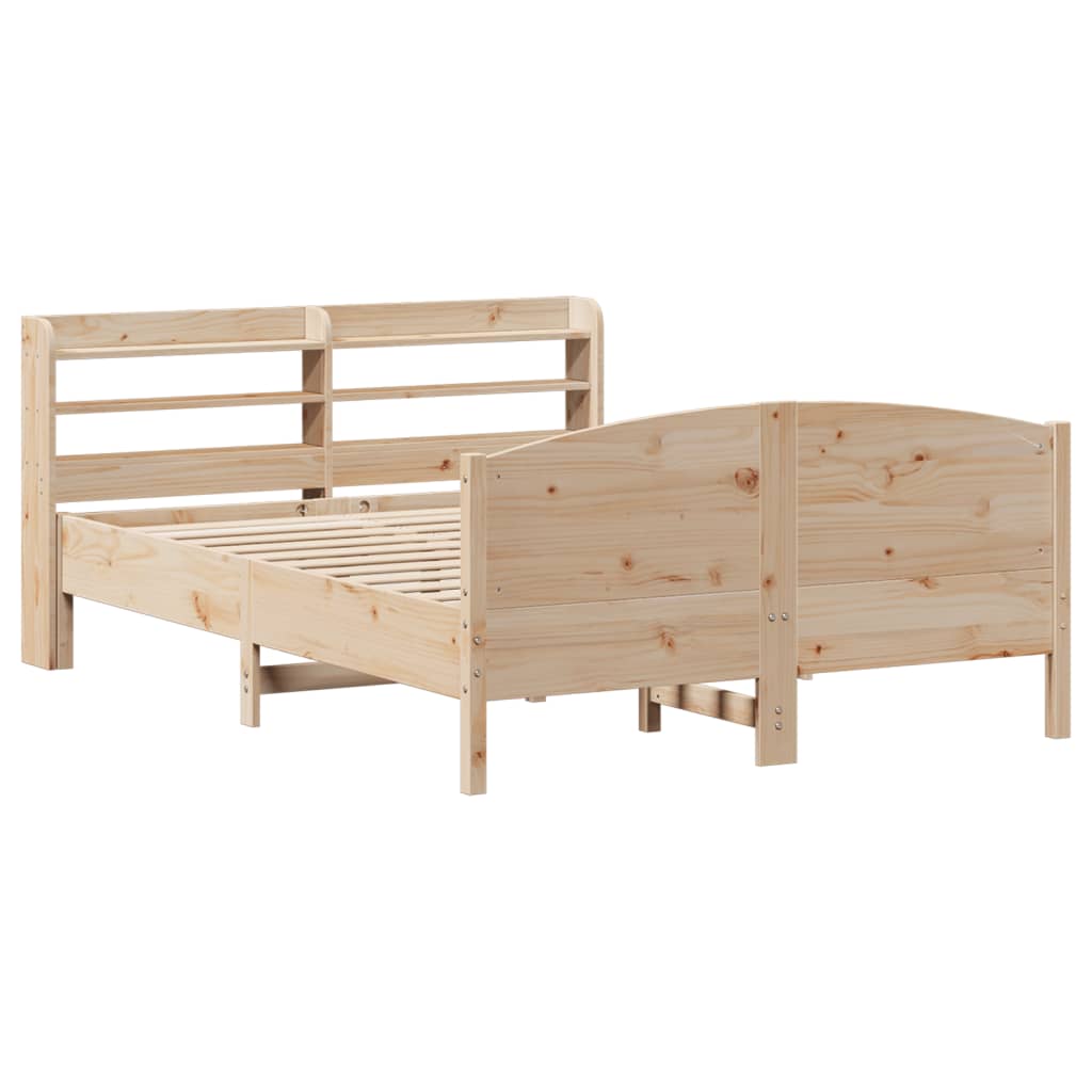 Bed Frame without Mattress 120x200 cm Solid Wood Pine