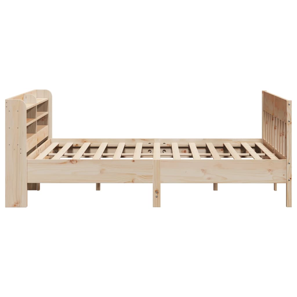 Bed Frame without Mattress 200x200 cm Solid Wood Pine