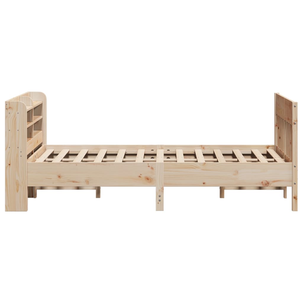 Bed Frame without Mattress 120x200 cm Solid Wood Pine