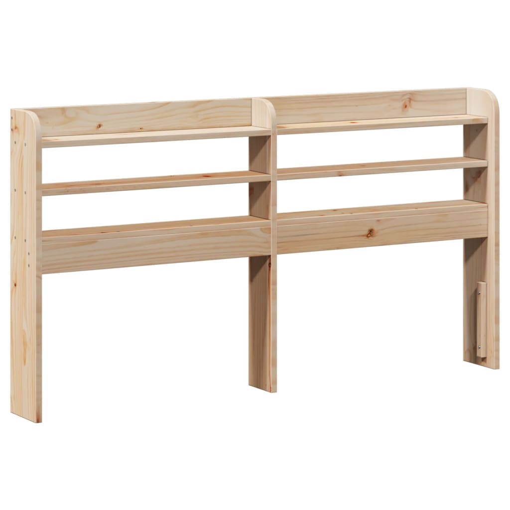 Bed Frame with Headboard 140x200 cm Solid Wood Pine