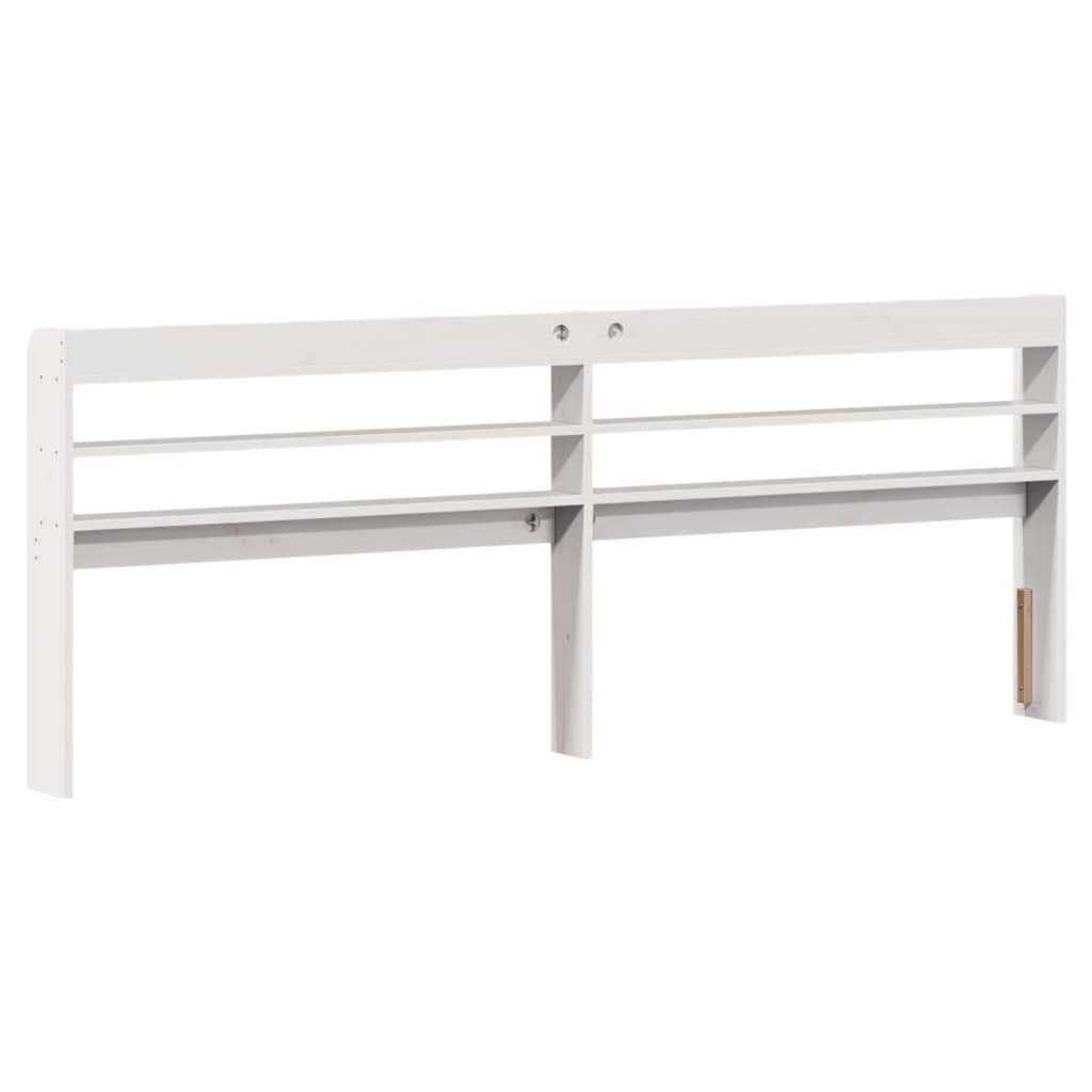 Bed Frame without Mattress White 180x200 cm Super King Solid Wood Pine