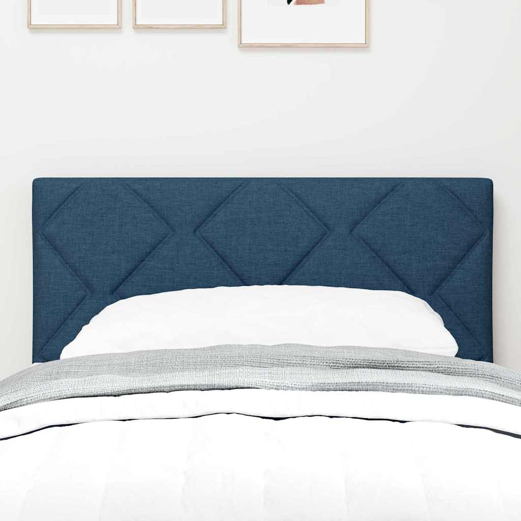 Headboard with LED Strip Lights Adjustable Blue 180 cm Fabric