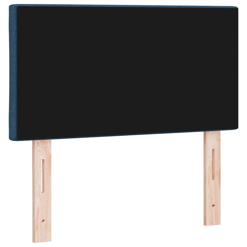 Headboard with LED Strip Lights Adjustable Blue 180 cm Fabric