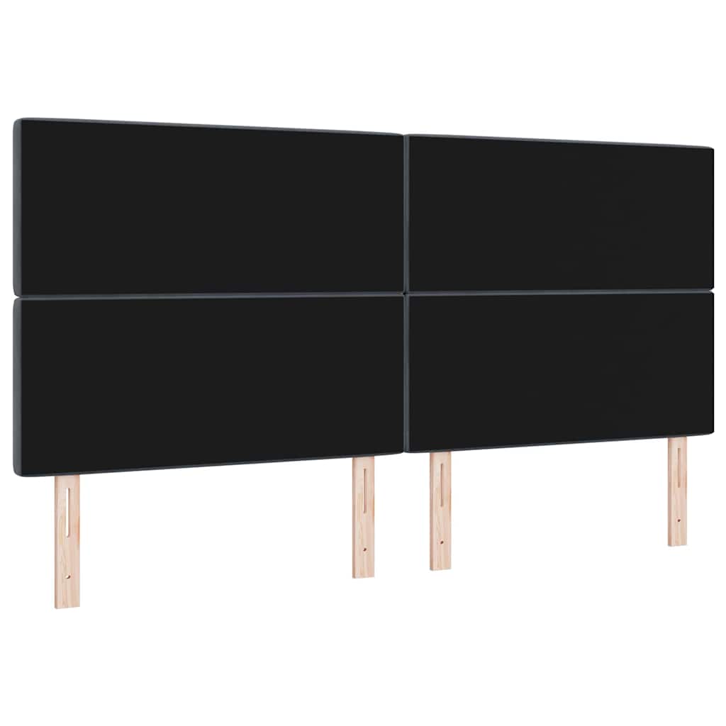 LED Headboard with LED Strip Lights Dark grey 100 cm Velvet