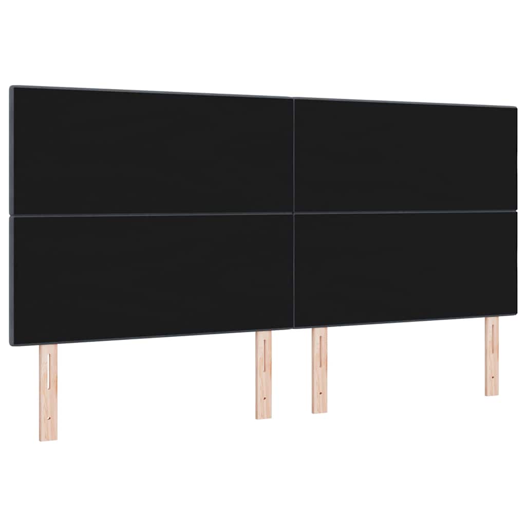 Headboard with LED Strip Lights Adjustable Grey 100 cm Velvet