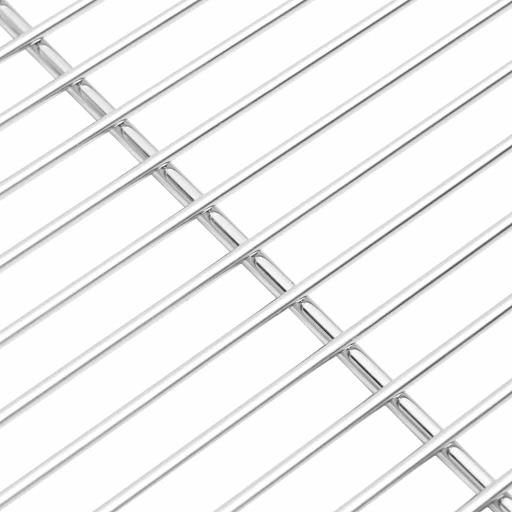 Grill Grate Silver 40 x 30 cm Stainless Steel