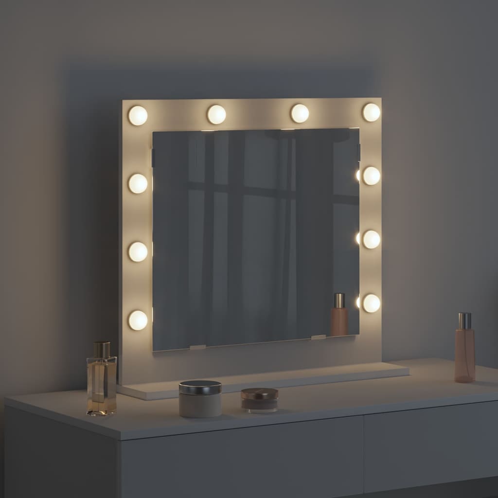 Vanity Mirror Engineered Wood And Glass