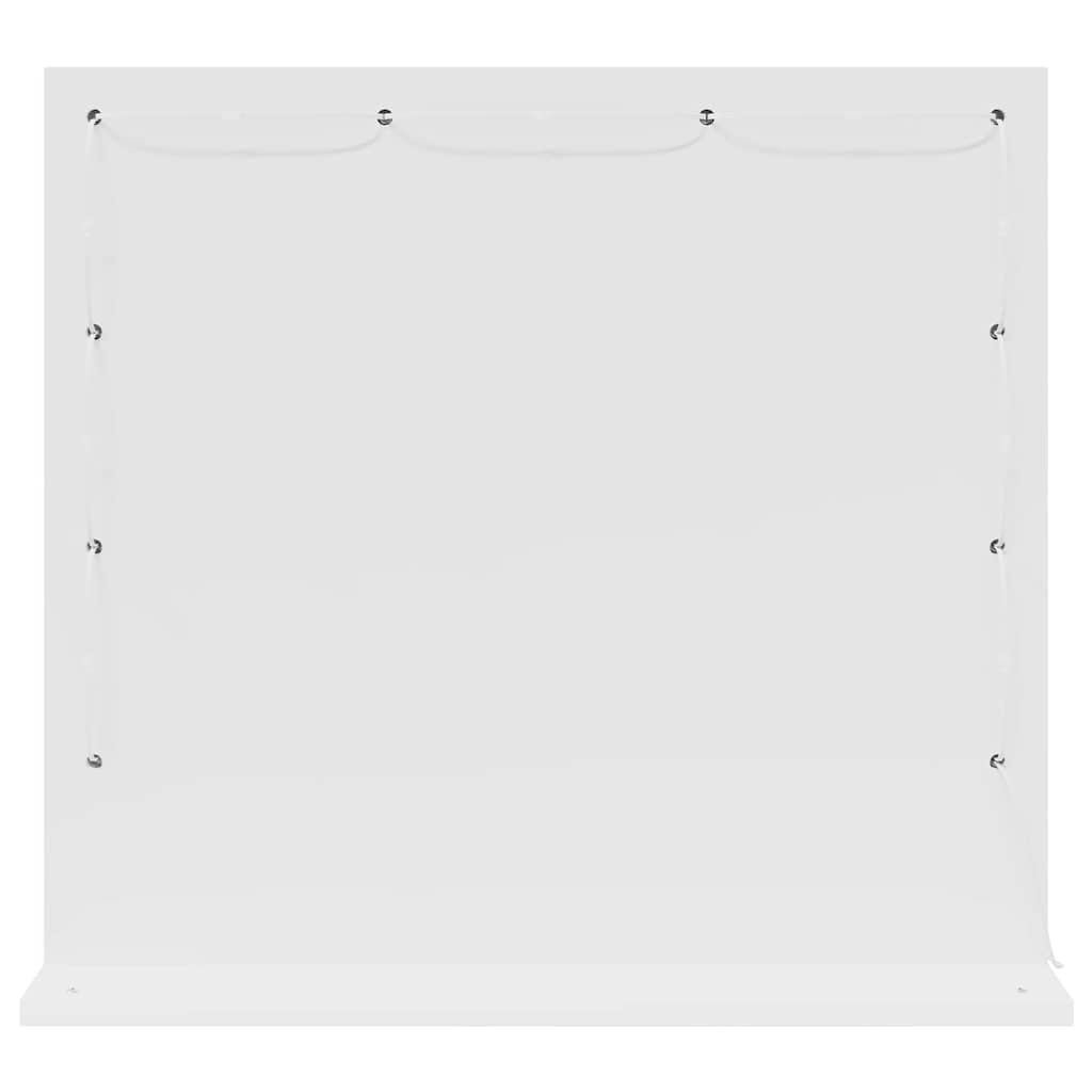 Vanity Mirror White 60 x 55 x 18 cm Engineered wood and glass