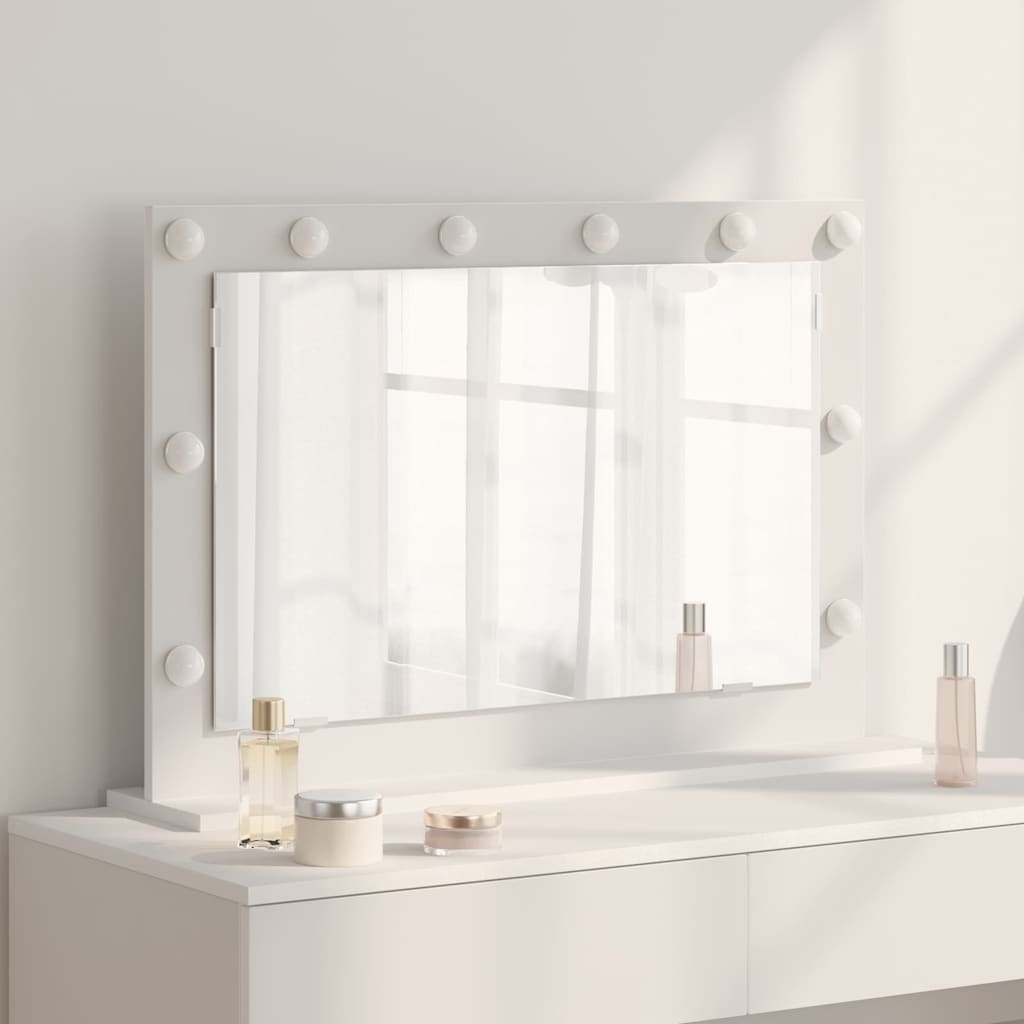 Vanity Mirror Engineered Wood And Glass