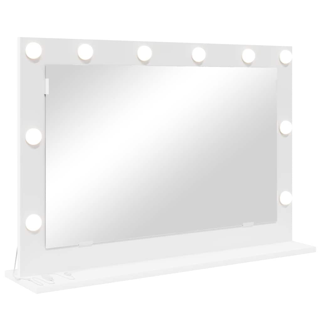 Vanity Mirror White 80 x 15 x 18 cm Engineered wood and glass