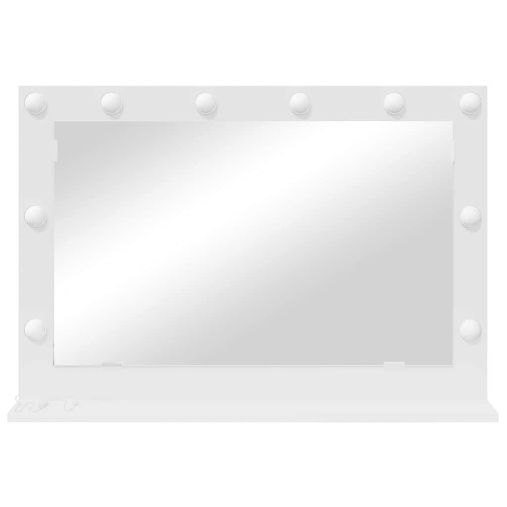 Vanity Mirror White 80 x 15 x 18 cm Engineered wood and glass