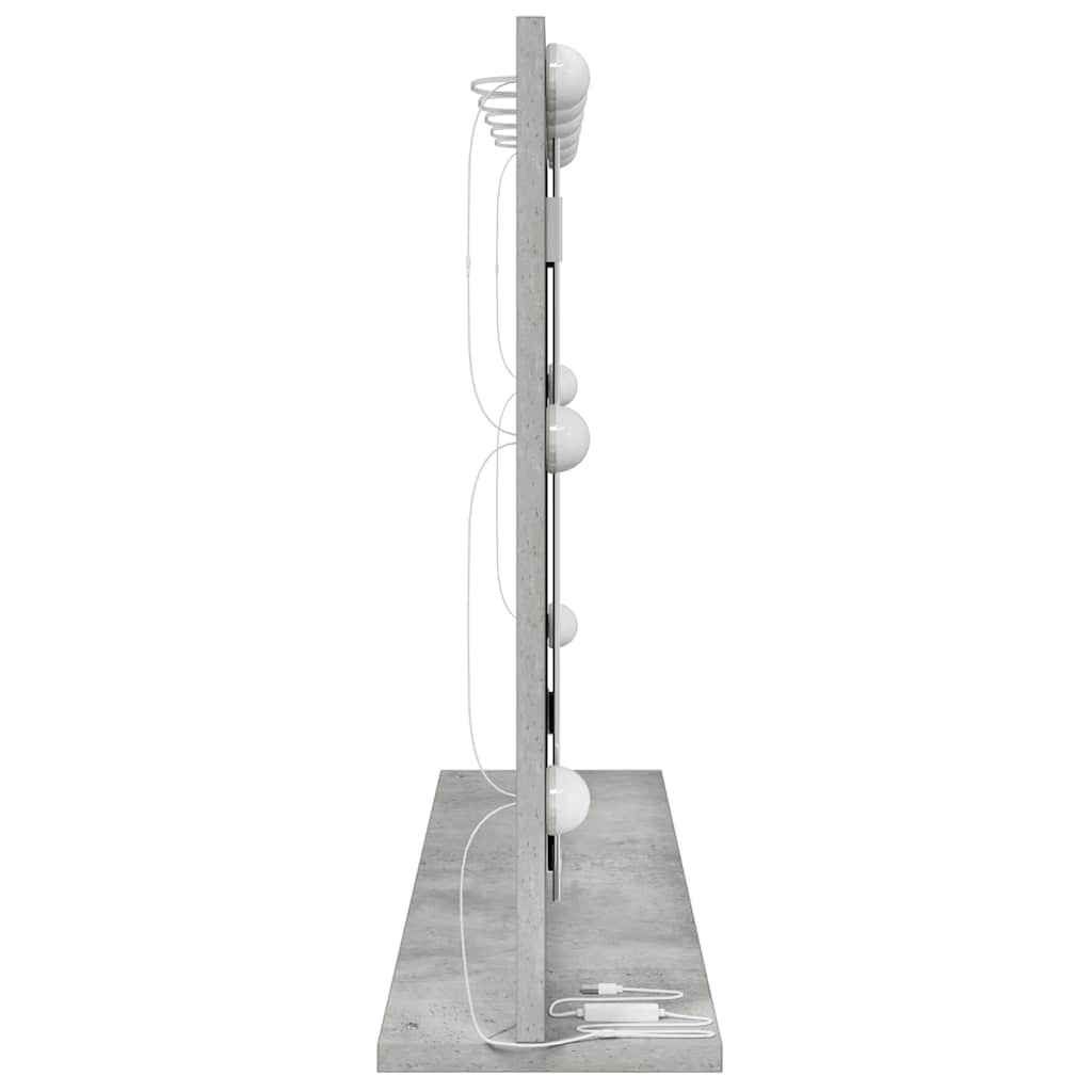 Vanity Mirror with Mirror Concrete Grey 80 x 55 x 18 cm