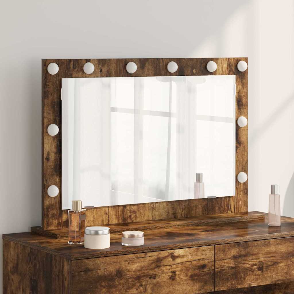 Vanity Mirror Engineered Wood And Glass