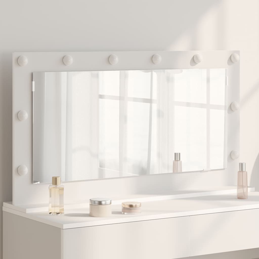 Vanity Mirror Engineered Wood And Glass