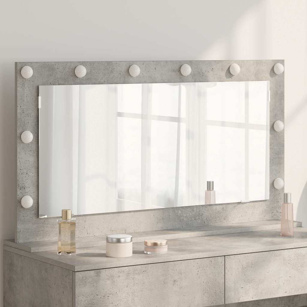 Vanity Mirror Engineered Wood And Glass