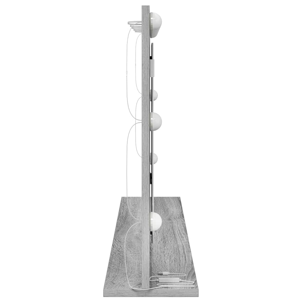 Vanity Mirror with Mirror Grey Sonoma 100 x 55 x 18 cm