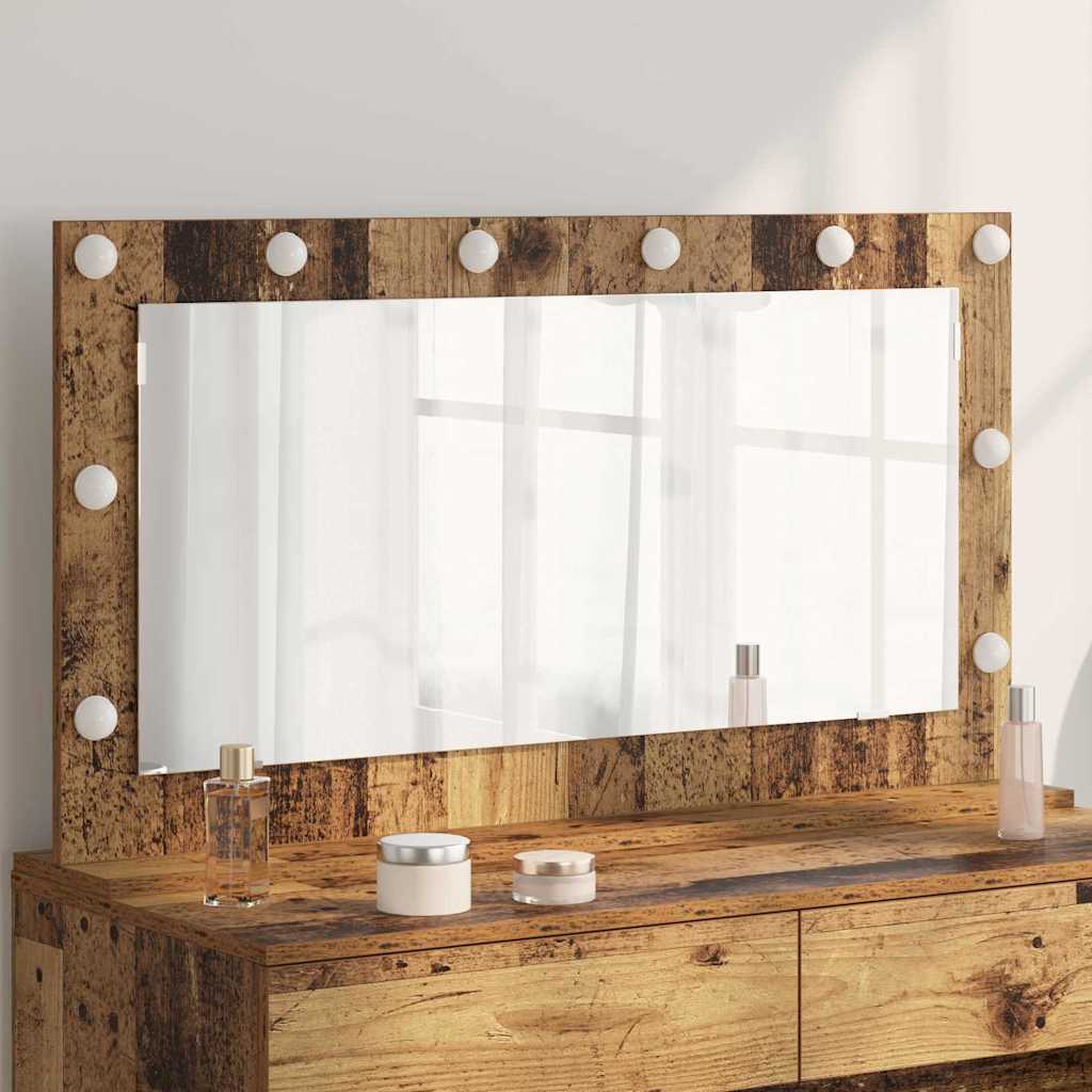Vanity Mirror Engineered Wood And Glass