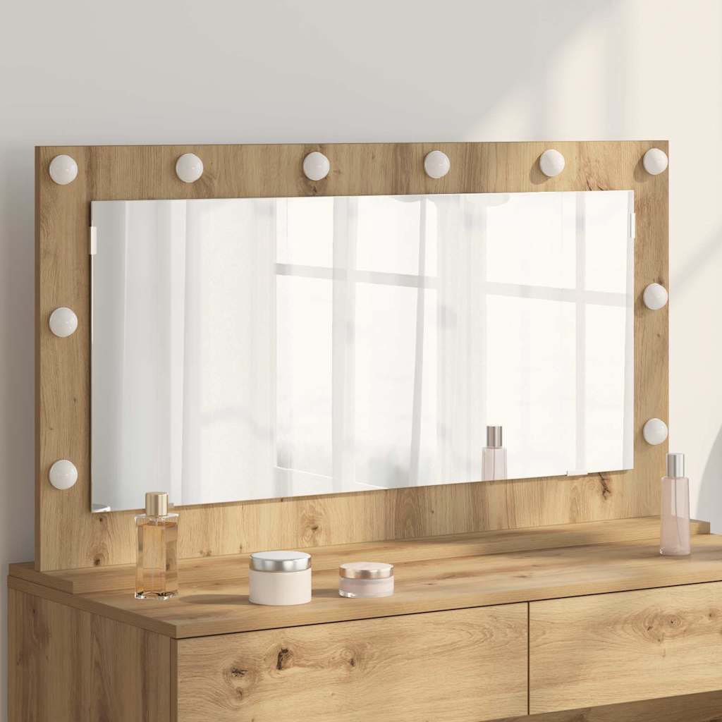 Vanity Mirror with Mirror Artisan Oak 100 x 55 x 18 cm