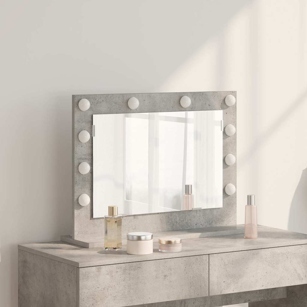 Vanity Mirror Engineered Wood And Glass