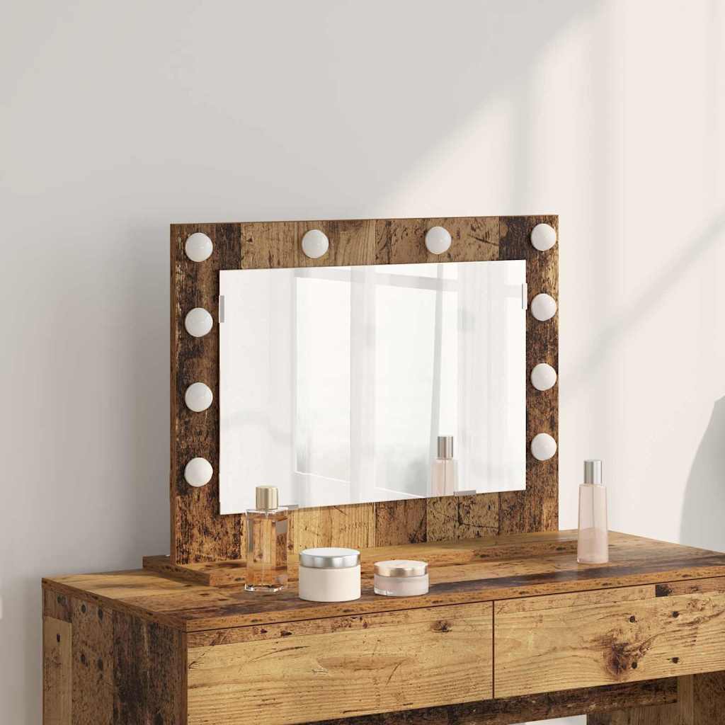 Vanity Mirror Engineered Wood And Glass