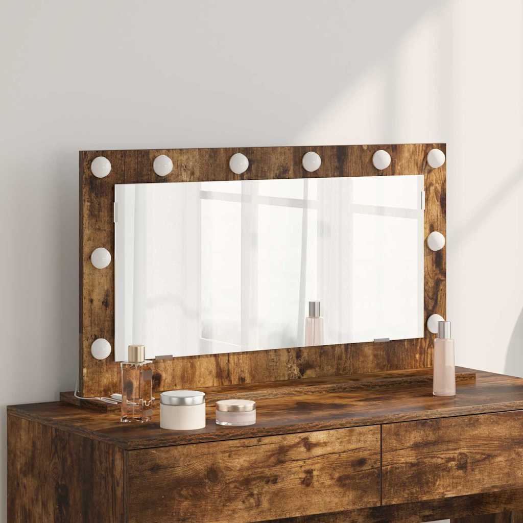 Vanity Mirror Engineered Wood And Glass