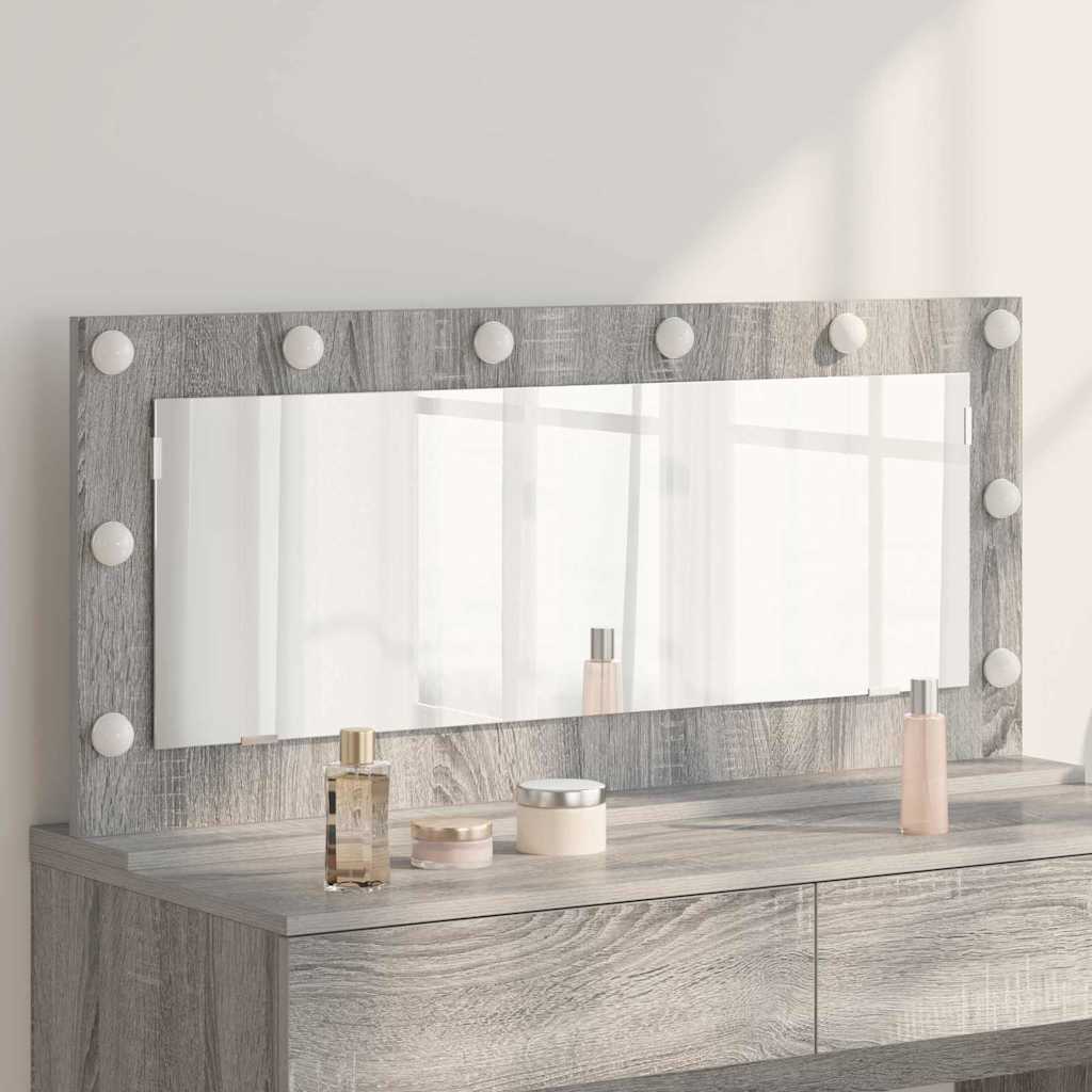 Vanity Mirror Engineered Wood And Glass