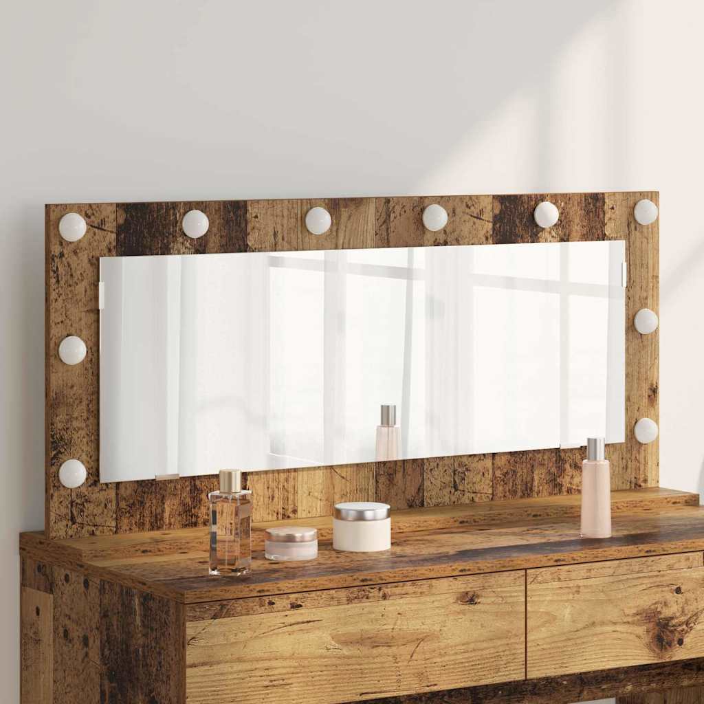 Vanity Mirror Engineered Wood And Glass