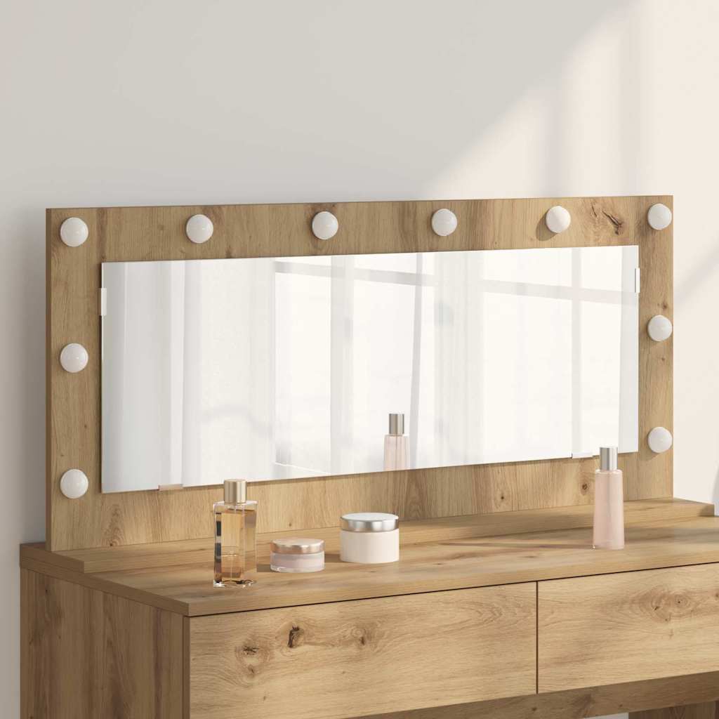 Vanity Mirror Engineered Wood And Glass