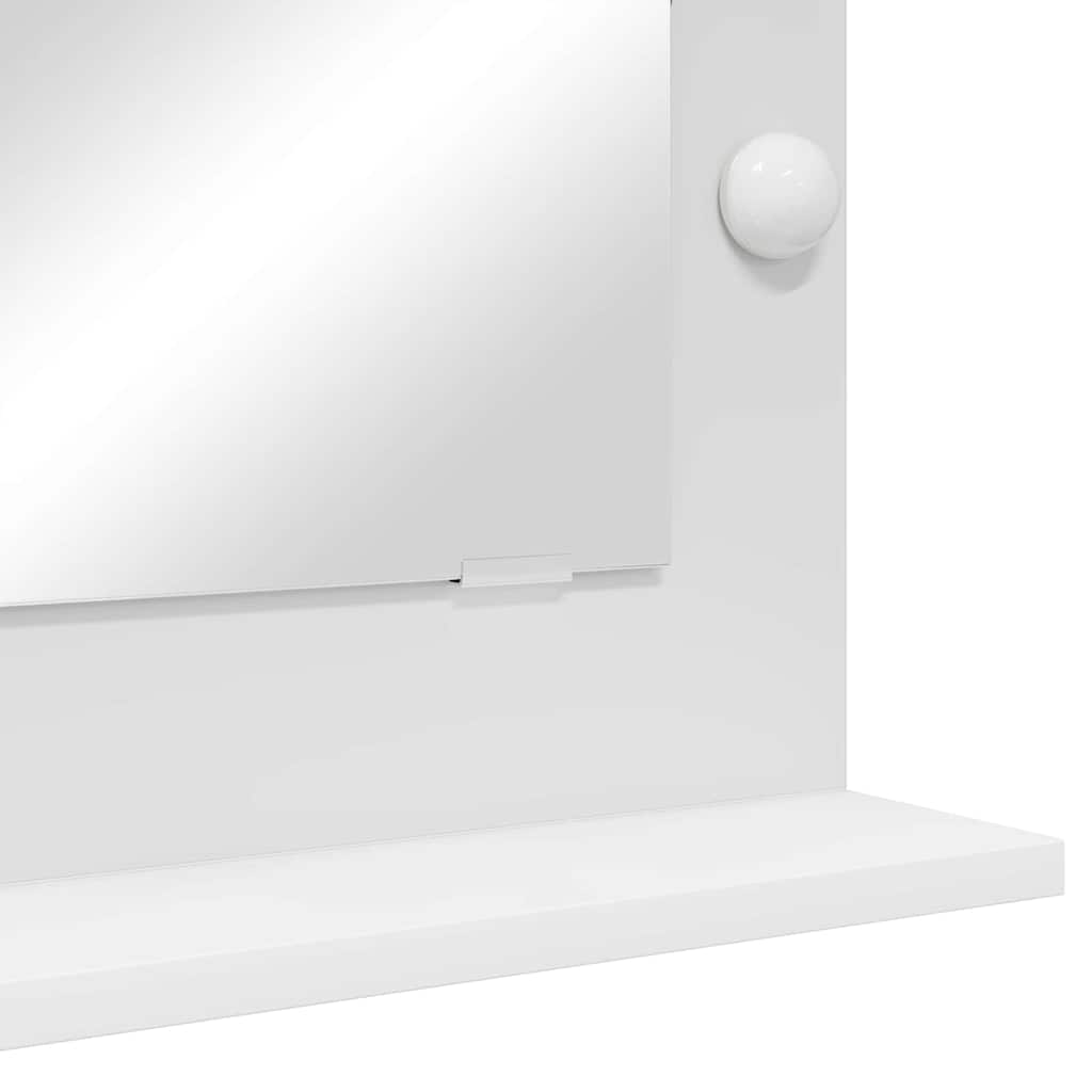 Vanity Mirror White 70 x 50 x 18 cm Engineered wood and glass