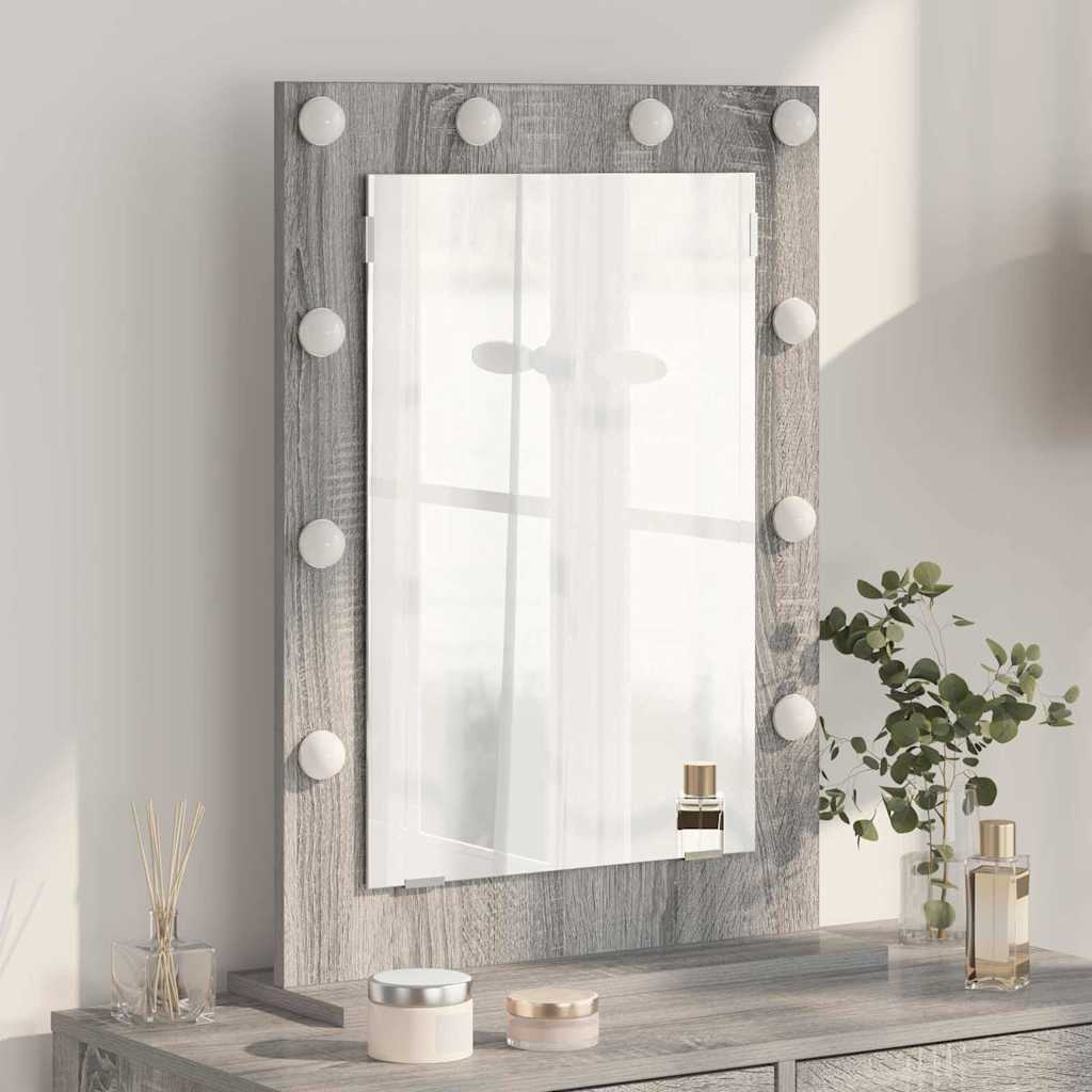 Vanity Mirror Engineered Wood And Glass