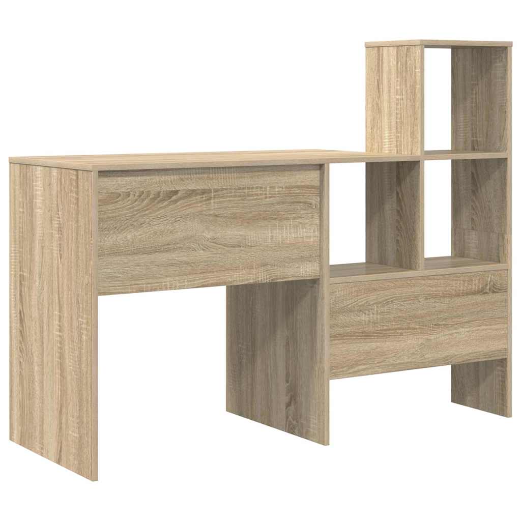 Desk Sonoma oak 131.5 x 50 x 106.5 cm Engineered wood