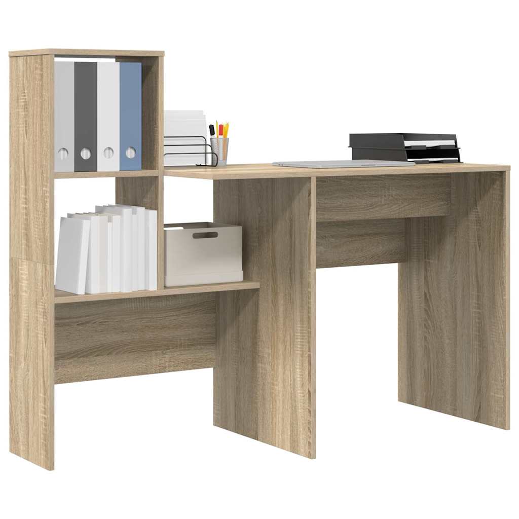 Desk Sonoma oak 131.5 x 50 x 106.5 cm Engineered wood