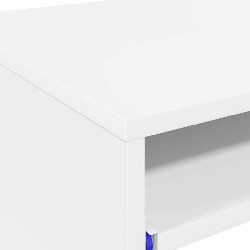 Desk with Shelf White 77.5 x 43 x 79 cm Engineered Wood