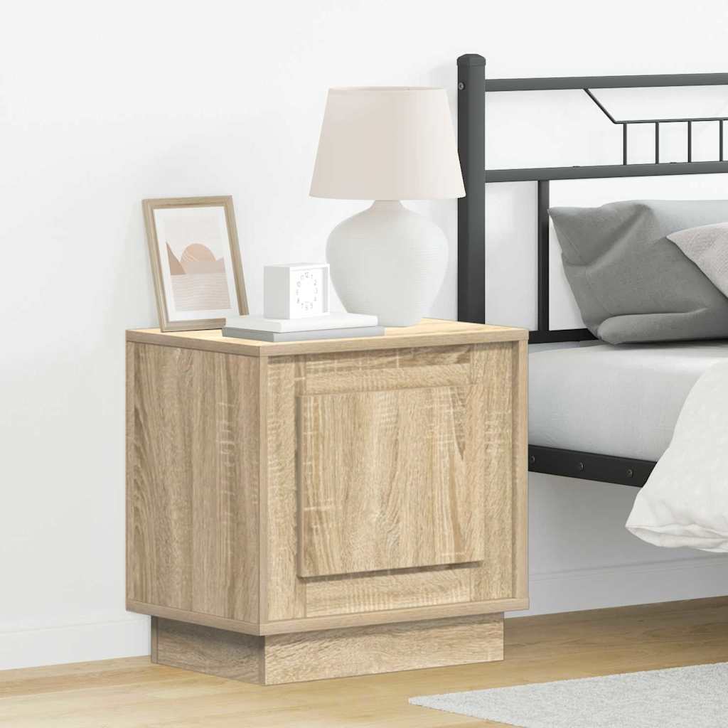 Bedside Cabinet Sonoma oak 44 x 34.5 x 45 cm Engineered wood