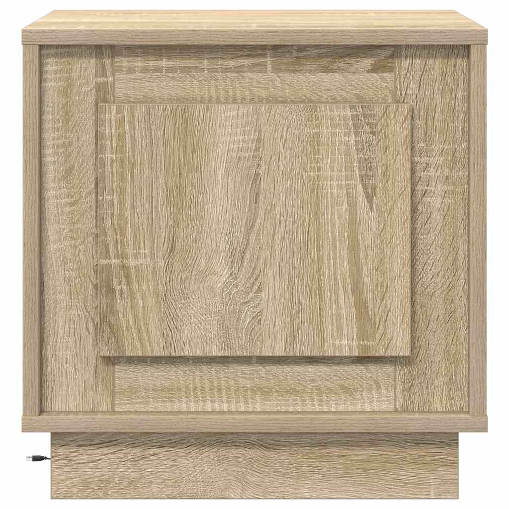Bedside Cabinet Sonoma oak 44 x 34.5 x 45 cm Engineered wood