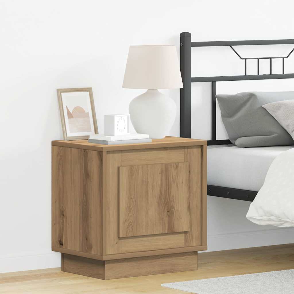 Bedside Cabinet with 2 pcs Artisan oak 44 x 34.5 x 45 cm
