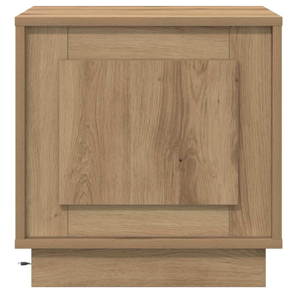 Bedside Cabinet with 2 pcs Artisan oak 44 x 34.5 x 45 cm