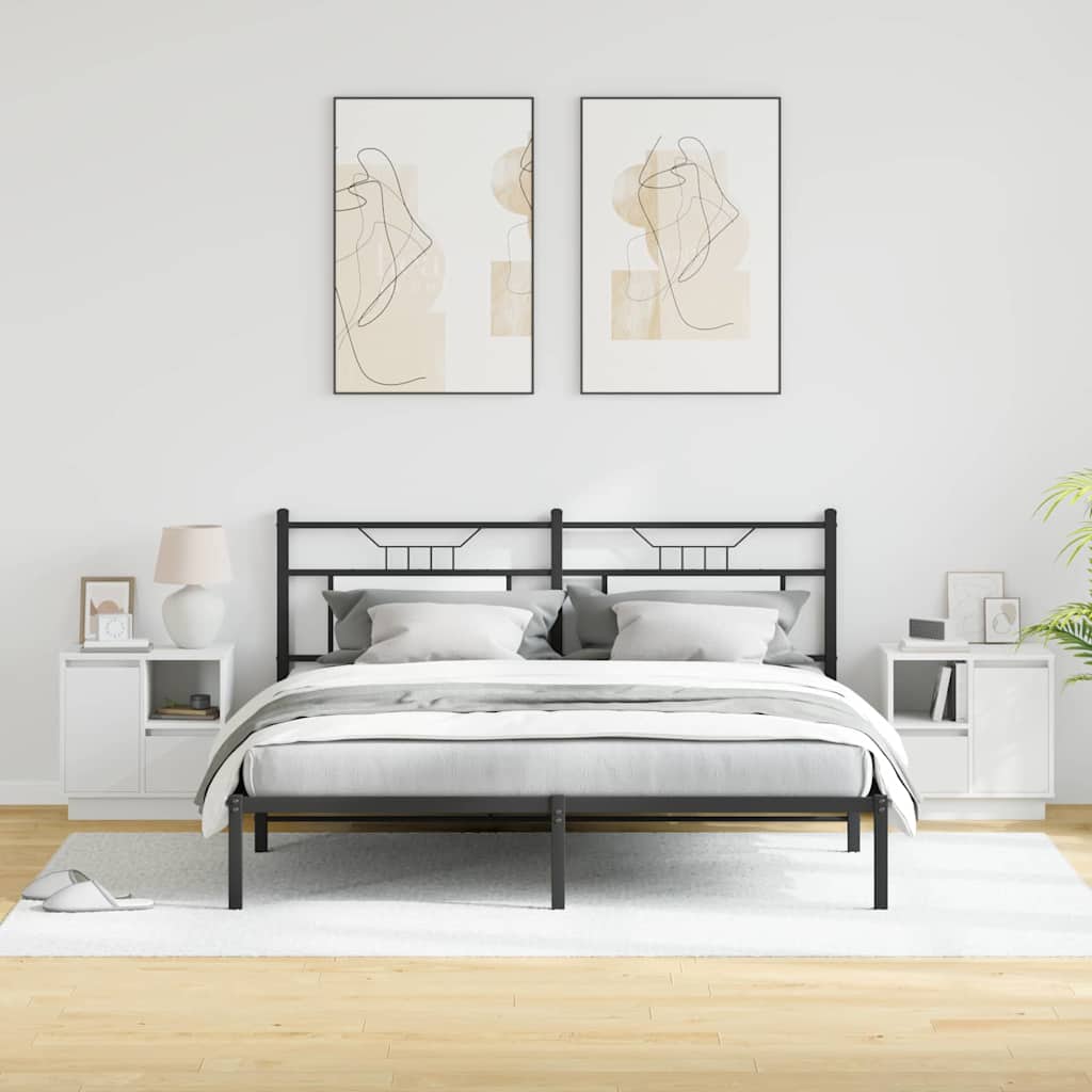 Bedside Cabinet 2 pcs White 50 x 34.5 x 50 cm Engineered wood