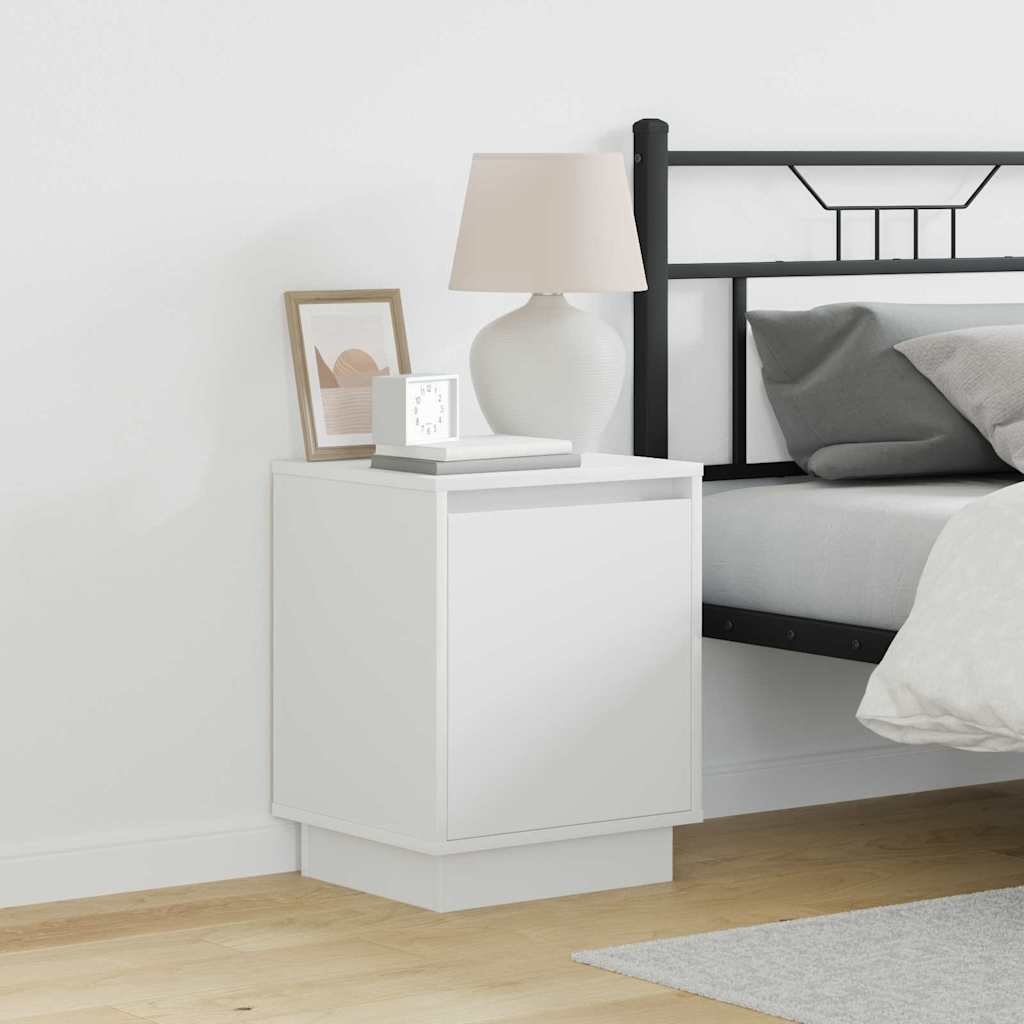 Bedside Cabinet 2 pcs White 39 x 34.5 x 50 cm Engineered wood