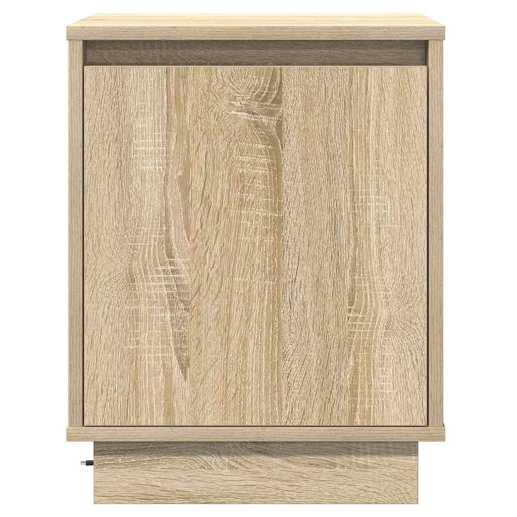Bedside Cabinet Sonoma oak 39 x 34.5 x 50 cm Engineered wood