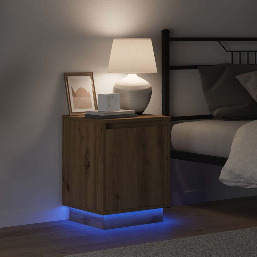 Bedside Cabinet Artisan oak 39 x 34.5 x 50 cm Engineered wood