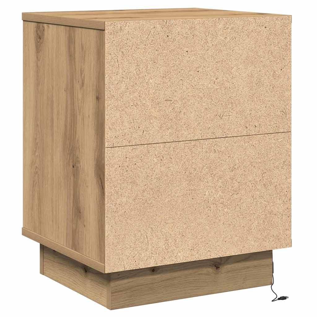 Bedside Cabinet Artisan oak 39 x 34.5 x 50 cm Engineered wood