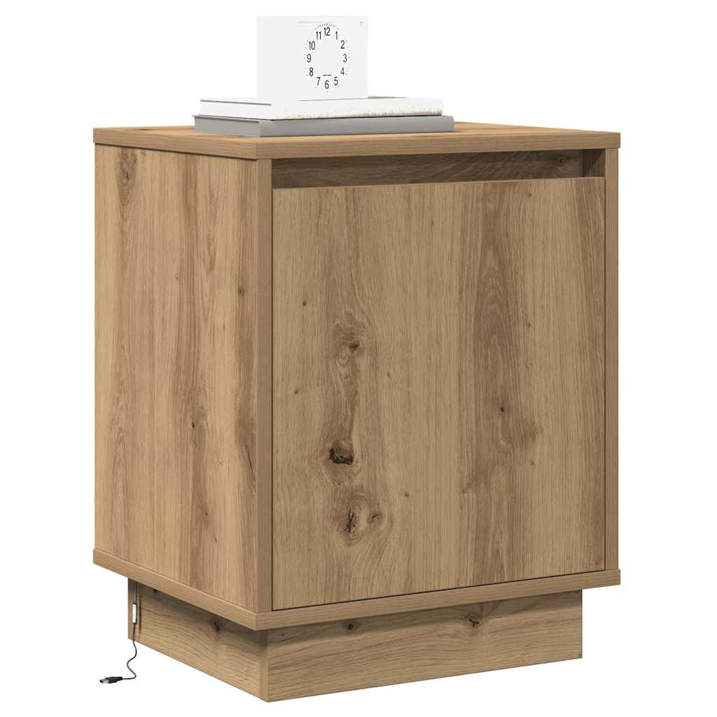 Bedside Cabinet Artisan oak 39 x 34.5 x 50 cm Engineered wood