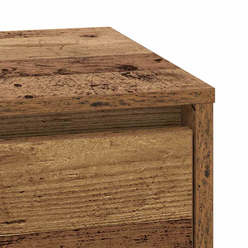 Bedside Cabinet with Old Wood 39 x 34.5 x 50 cm Engineered wood