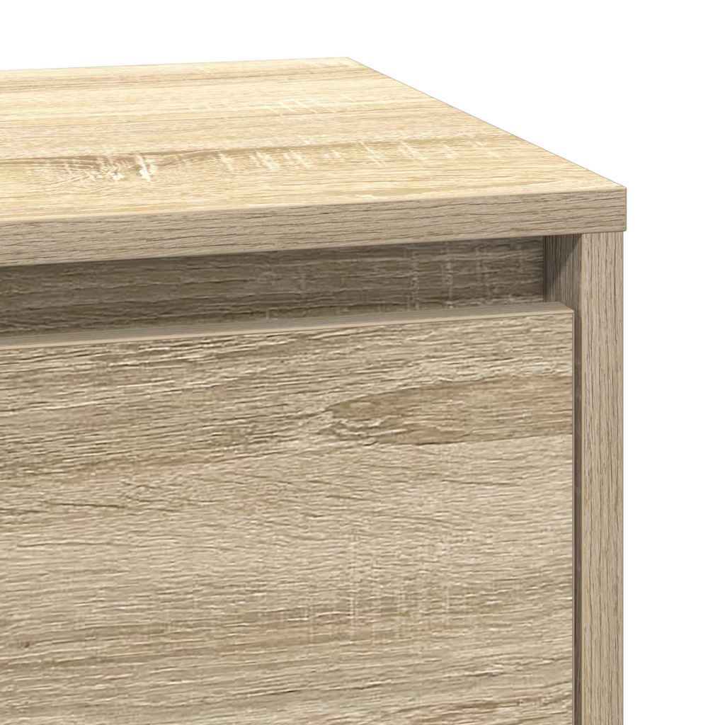 Bedside Cabinet Sonoma oak 39 x 34.5 x 65 cm Engineered wood
