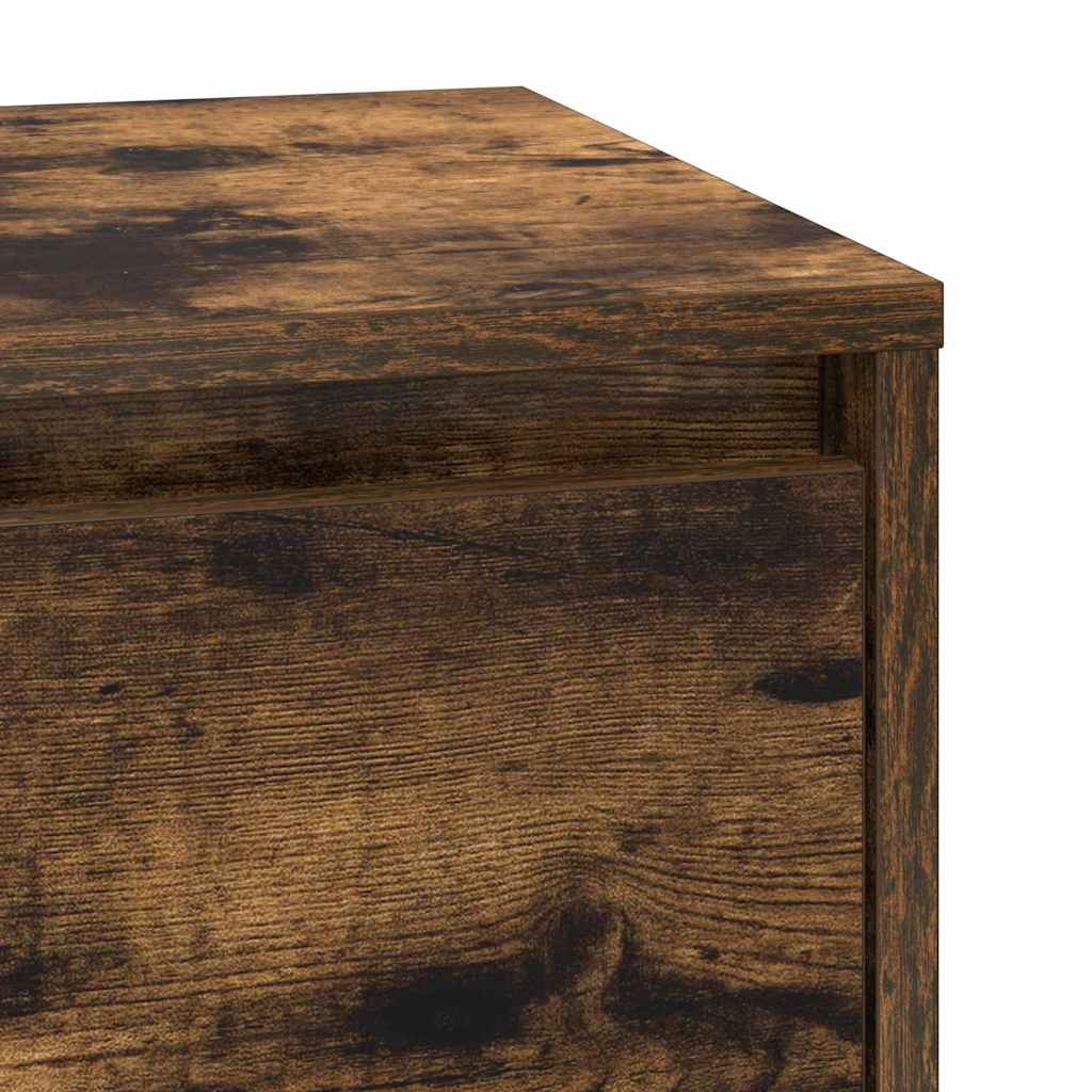 Bedside Cabinet Smoked oak 39 x 34.5 x 65 cm Engineered wood